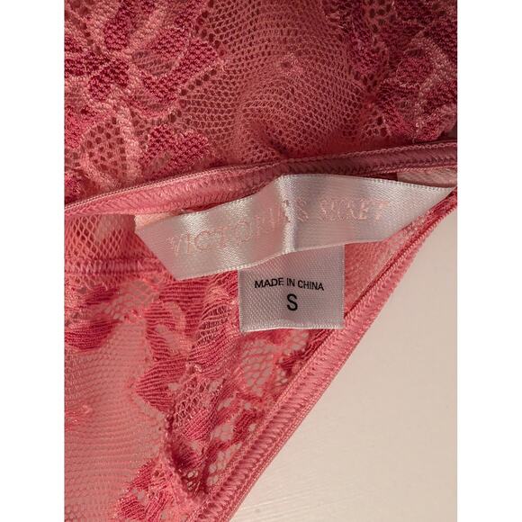 Victoria's Secret Babydoll Halter Mini Dress Sheer Mesh Floral Lace‎ Lingerie - Picture 4 of 4